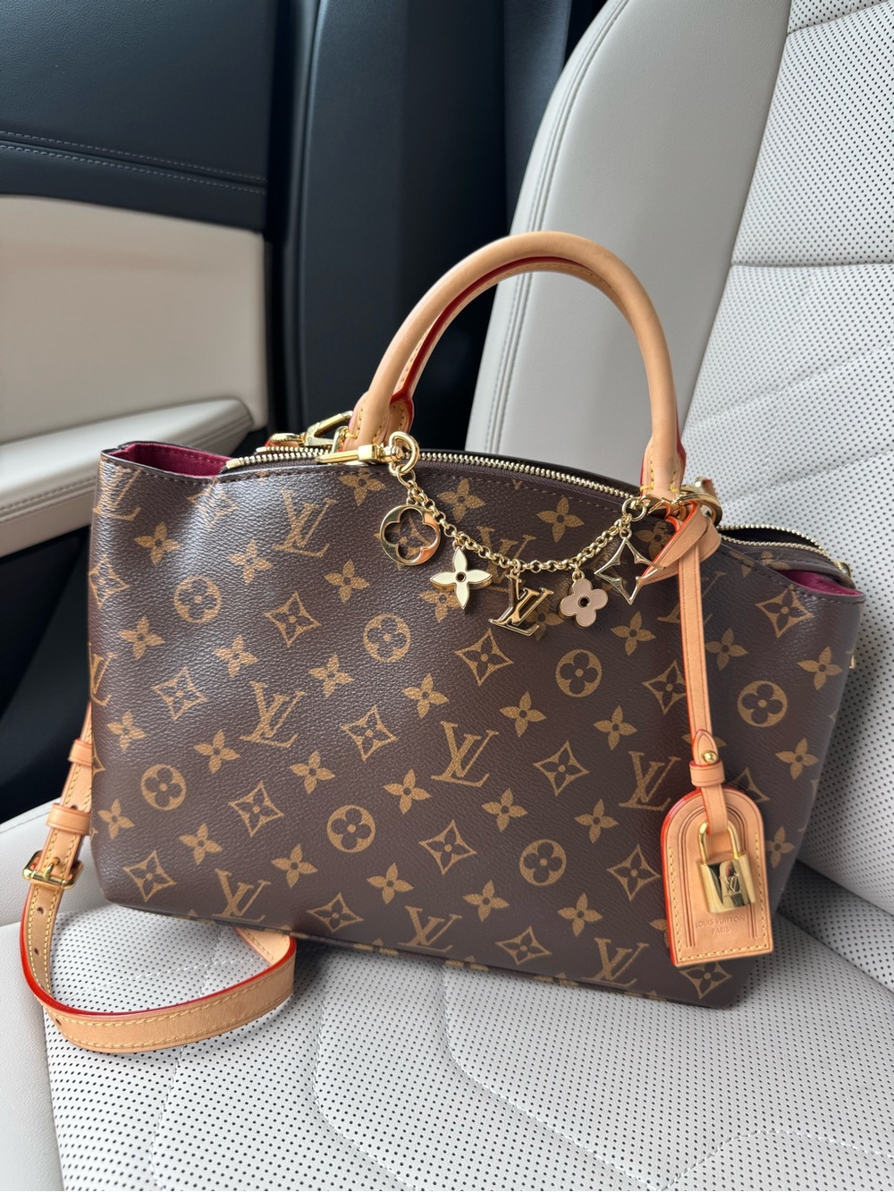 Louis Vuitton Peitite Palais PM Bag with Charm and Strap